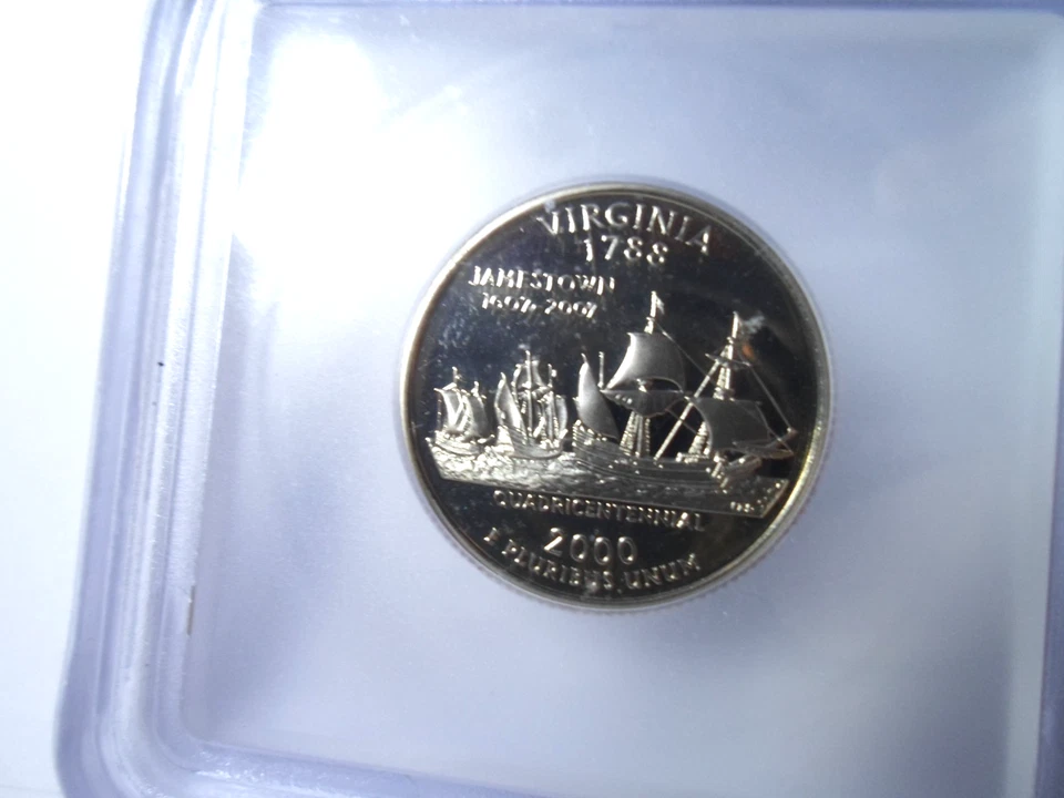 2000-S Virginia Quarter ICG PR69DCAM  *Proof* - Image 2 of 4
