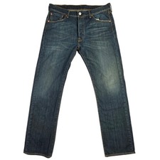 Levis 501 Original Fit Dark Wash Straight Leg Jeans 00501-0990 W34 L32