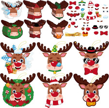 DIY Christmas Reindeer Ornament Craft Kit for Kids Holiday Art Decoration
