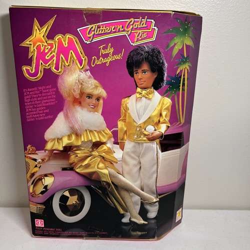 Jem Glitter Gold Rio 12 1/2 Doll With Cassette Tape NIB - Picture 13 of 13