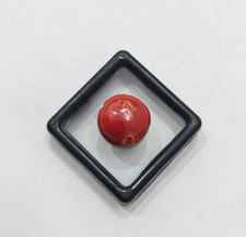 Genuine Italy Red Coral Cabochon Gemstone Nat...