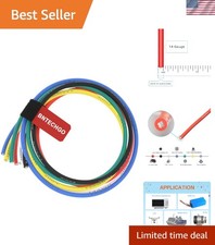 Ultra-Flexible 14 AWG Silicone Wire in 6 Colors, 3 ft Each - Ideal for Projects