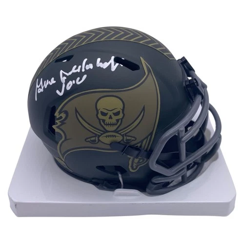 Gene Deckerhoff 2025 STS Alternate Signed Mini Helmet Voice Tampa Bay Bucs BAS
