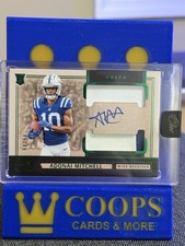 ADONAI MITCHELL 2024 Panini One #37 Green Rookie Dual Patch Auto Rookie RC /49