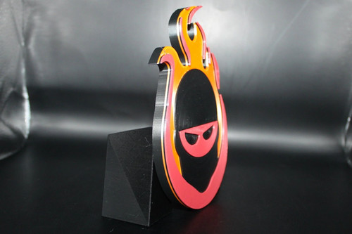 Halo Flaming Ninja Emblem 3D printed Logo Sign Wall Desk Shelf Art - Picture 4 of 7