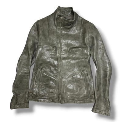 Carol Christian Poell HIGH NECK LEATHER JACKET PROSTHETIC CCP 50 （16392M）
