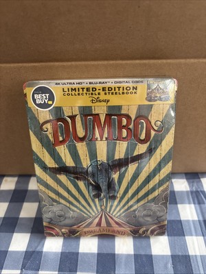 BRAND NEW Dumbo Best Buy Exclusive Steelbook 4K Ultra HD Disney Blu-Ray Sealed