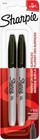 Sharpie Permanent Markers, Fine Point, Black (Pack of 2)