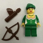 LEGO Minifigure Castle: Forestwoman w/Quiver and bow and arrow  cas319 Set 6071