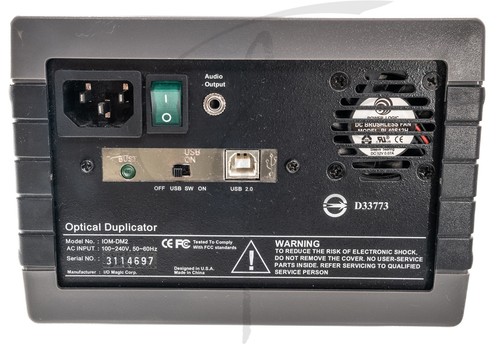 I/O Magic IOM-DM2 CD Copier Stand Alone 2 Drive Optical Duplicator USB 2.0 52x - Picture 3 of 4