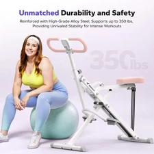Squat Machine 2In1 Squat Rowing Machine Easy Setup Foldable Exercise Equipment