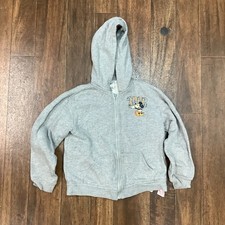 Disneyland Hoodie Youth Medium Mickey Mouse Goofy Donald Daisy Full Zip Jacket