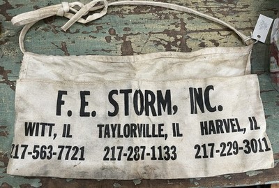 Vintage F.E. Storm Inc Advertising Nail Pouch Witt, Harvey, Taylorville Illinois