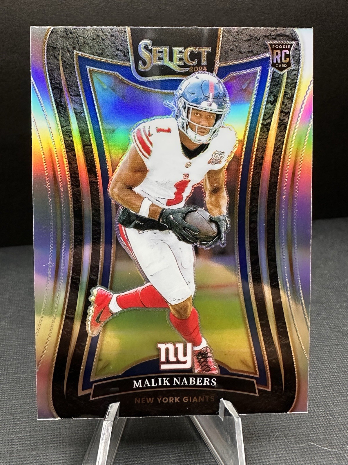 2024 Panini Select - Suite Level Malik Nabers #381 Silver Prizm (RC)
