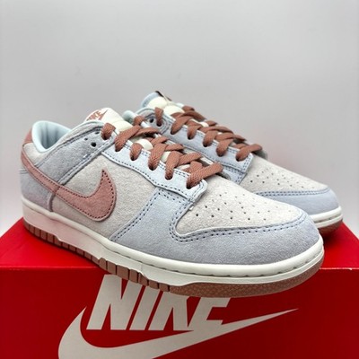 Nike Dunk Low Fossil Rose Phantom Suede Athletic Shoes Size 6