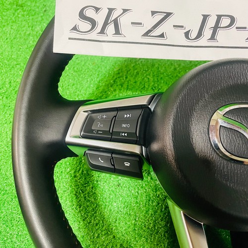 MAZDA Genuine Roadster MX-5 ND Leather Steering Wheel JDM Used - Picture 7 of 9