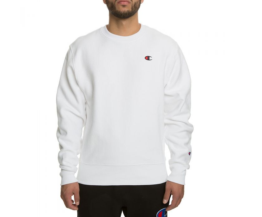 Champion 298637 Men's Reverse Weave SWEATSHIRT  WHITE Small