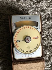 VINTAGE SUNSET UNITTIC MODEL 31 CAMERA LIGHT METER W/Case