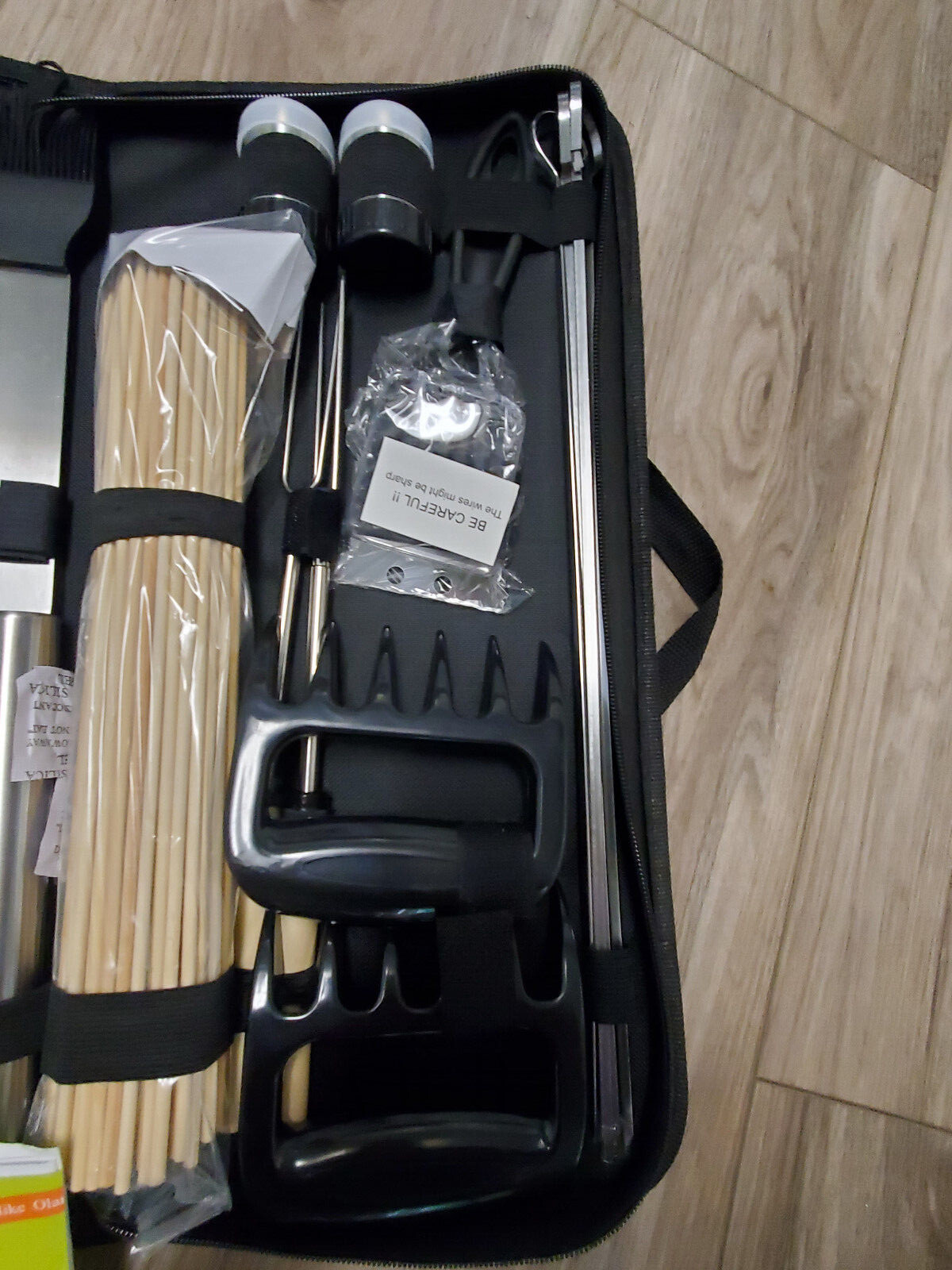 New Grilling Accessories 14 Pc Grill Tools Set Stainless Steel in Case OlarHike