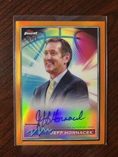 2021 Topps Finest Basketball Jeff Hornacek Orange Chrome Refractor Auto #/25 SP