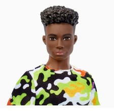 Barbie Fashionistas 183 KEN DOLL - African American Boy Black Hair Camo - NEW