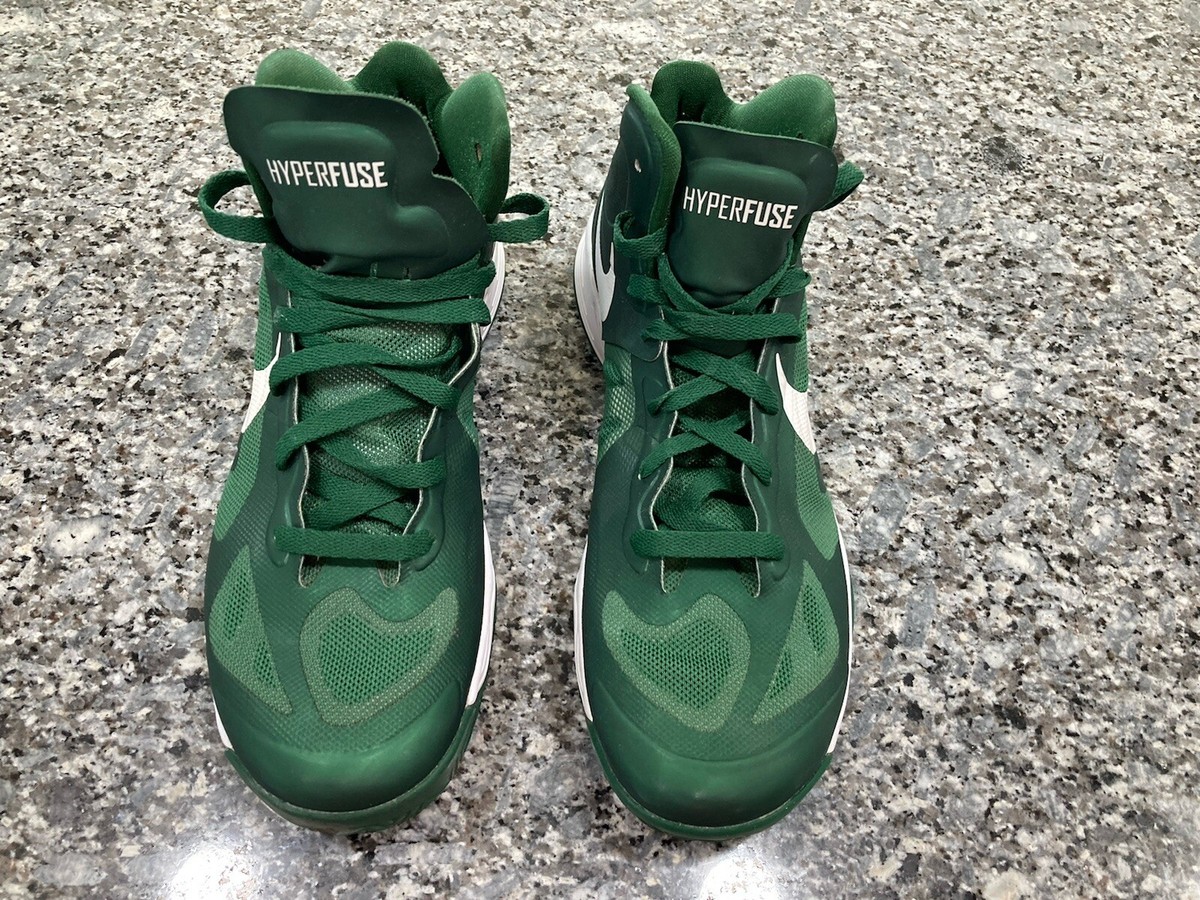 Nike Zoom Hyperfuse 2012 Men's Basketball Shoes Size 9 Green White