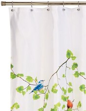 70x72" Terrasse Design Polyester Shower Curtain Lightweight Washable Cloth