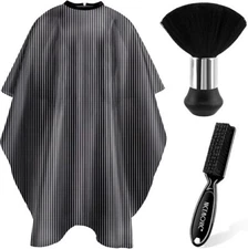 NICEMOVIC Hair Cutting Barber Cape for Men Women Kids with Neck Duster Brush... 