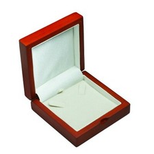 Boîte Cadeau/ Rangement Pour Bijoux En Bois Massif Acajou Rouge