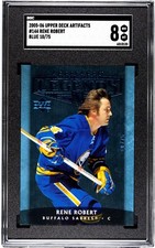 2005 UPPER DECK ARTIFACTS RENE ROBERT Blue /75 NHL Buffalo Sabres GRADED SGC 8
