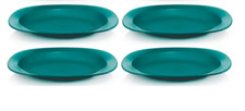TUPPERWARE LOT de 4 assiettes POP'S Plasqtique réutilisable VERTES pop s
