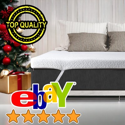 1 Zoll (3 cm) dicke Memory Foam Matratzenauflage mit einfachem Gurt Komfortbezug