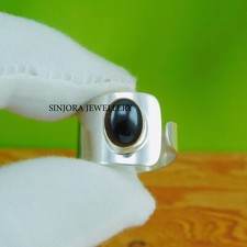 Black Onyx Gemstone 925 sterling silver handmade Gift Ring US size 5 to 13