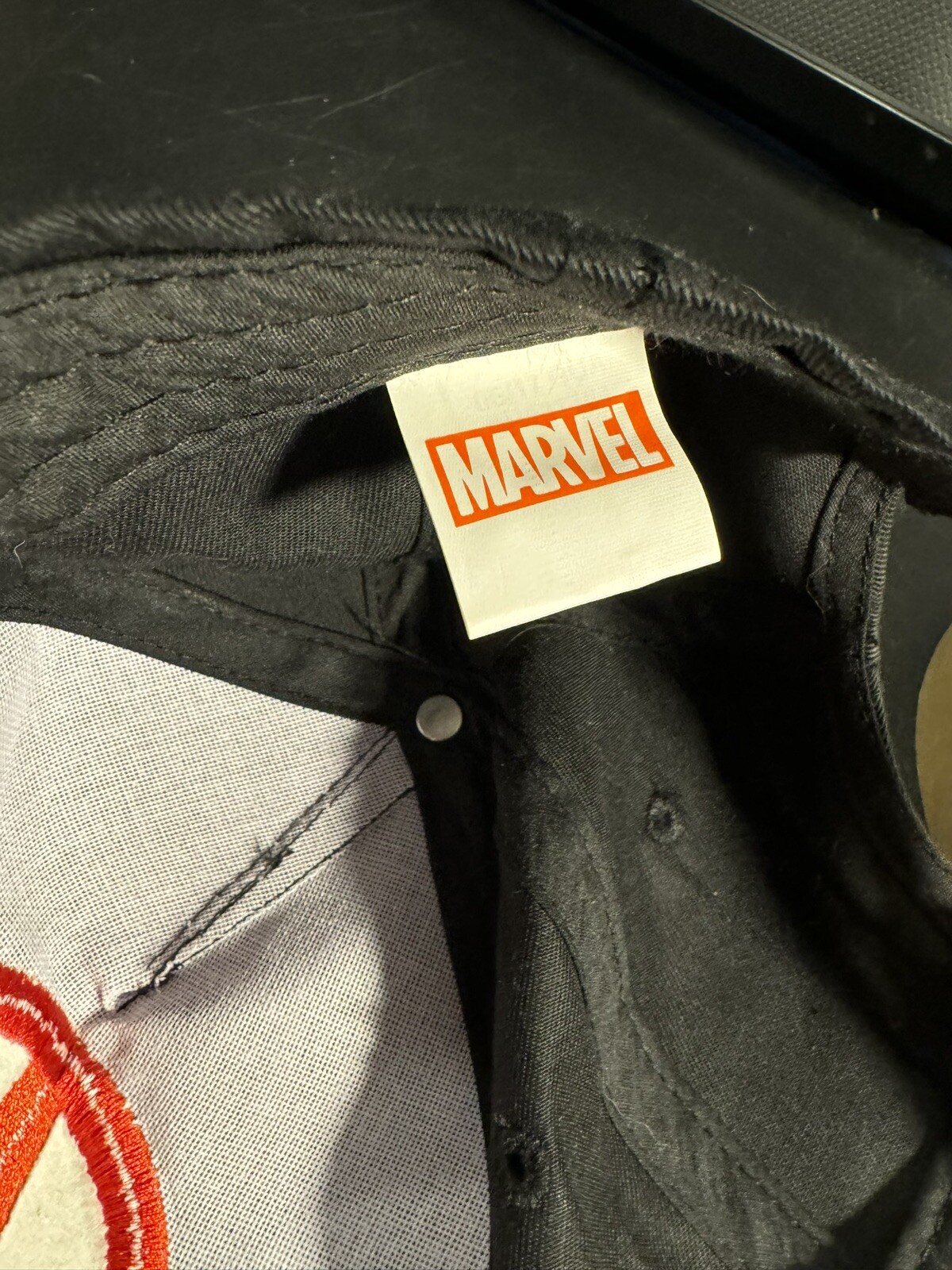 Marvel Deadpool Black Cap / Hat Adjustable Buckle… - image 6