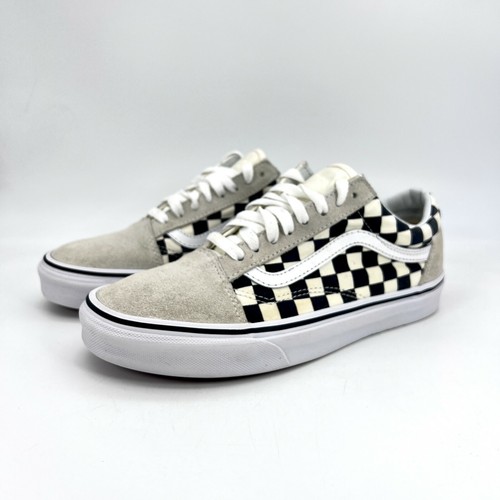 leather checkered vans