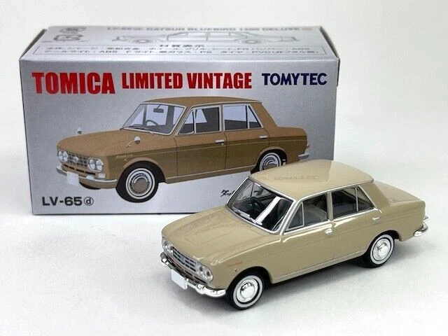 Tomica Vintage Datsun Bluebird 1200 Deluxe Metal Diecast Car Modelo 1/64 LV-65d Foto 2 de 4