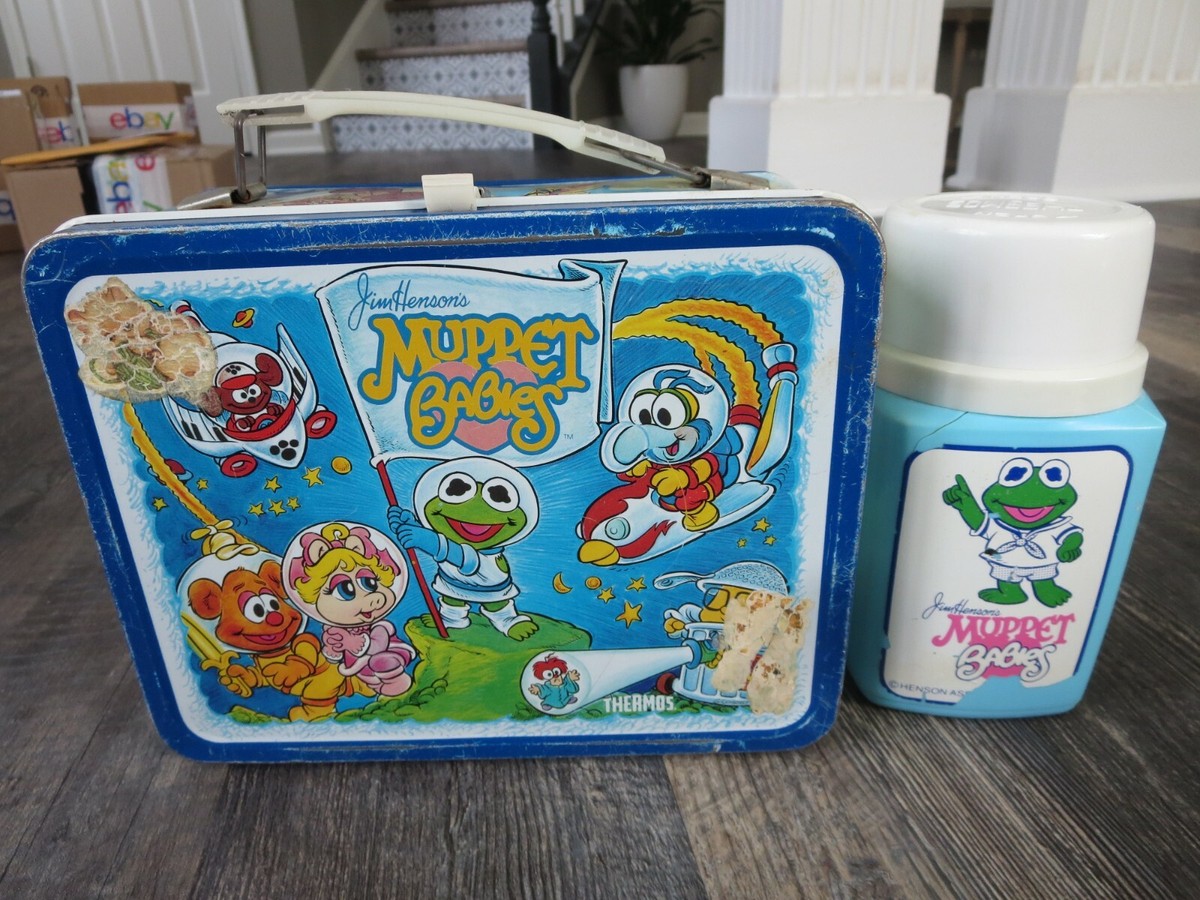 Vintage 1985 Jim Henson's Muppet Babies Metal Lunch Box and