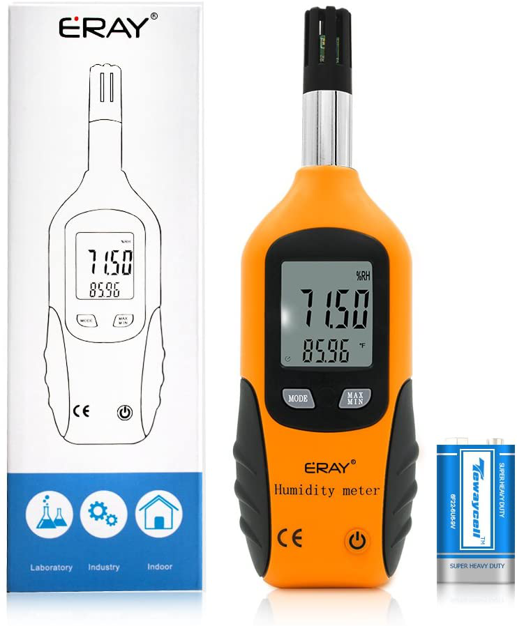 Eray Temperature And Humidity Gauge Meter With Backlight Digital