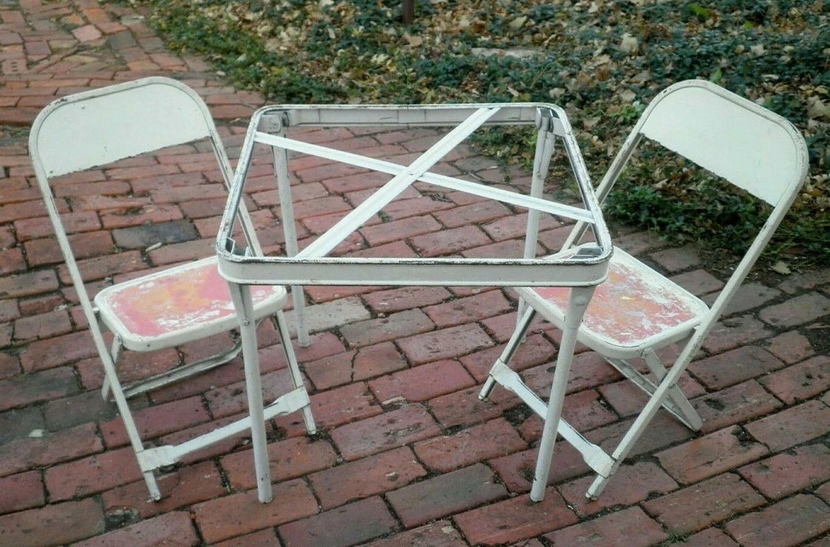 1950's childrens table and chairs sales