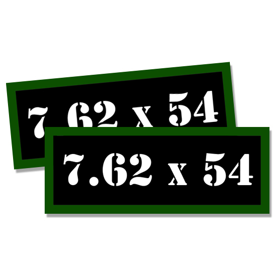 7.62 X 54 Ammo Can 2x Labels Ammunition Case 3
