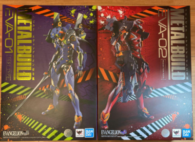 ロボット LBUILD EVA-01 LBUILD EVA-02 Bandai Metal Build Evangelion Unit EVA-01 EVA-02 2Set Action