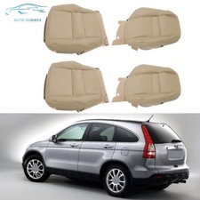 Seat Cover Tan 4pack Fit For 2007-2011 Honda Crv Cr-v Driver Passenger Leather