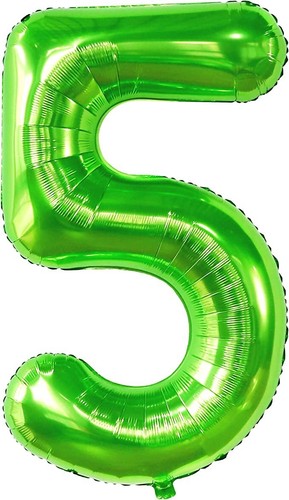 Green Number Foil Balloons Jumbo Size Helium Age Balloon Jungle Dinosaur - Picture 11 of 16