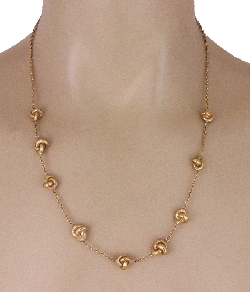 Colar de ouro 70460 Ippolita amarelo 18k 9 motivos de nó de amor corrente - Imagem 2 de 4