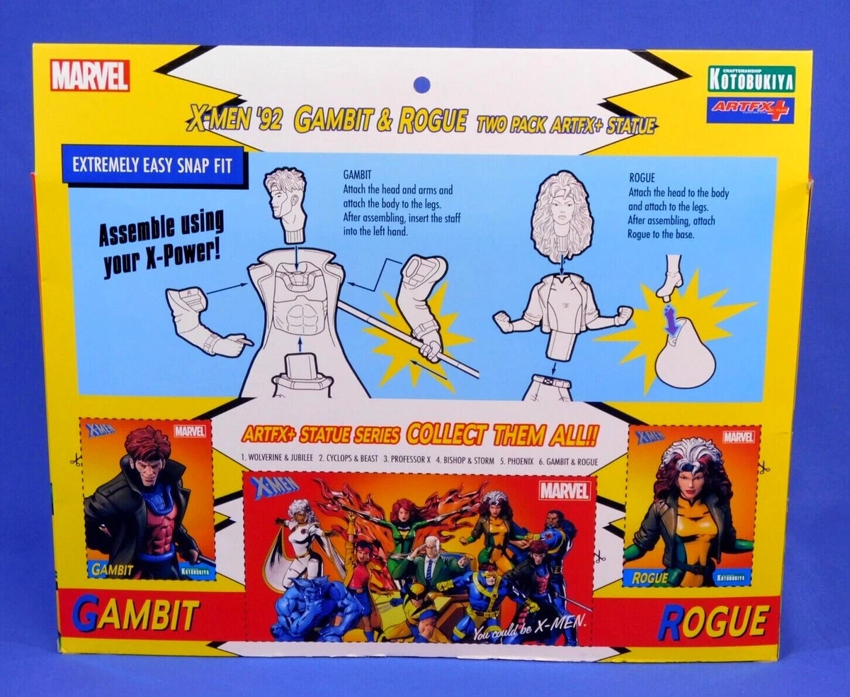 MARVEL COMICS X-MEN '92 GAMBIT & ROGUE 2PK ARTFX+ STATUE KOTOBUKIYA 1:10 SCALE