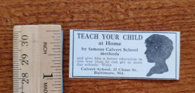 The Ladies Home Journal 1924 Advertisement Calvert School Baltimore Maryland