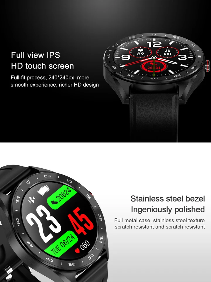 Reloj Inteligente Universal Bluetooth Impermeable Deportivo Reloj Pulsera Color Pantalla Táctil Foto 4 de 4
