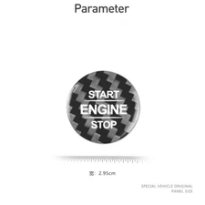 Carbon Fiber Car Start Stop Button Trim Sticker For Benz A B G AMG CLA GLB GLE