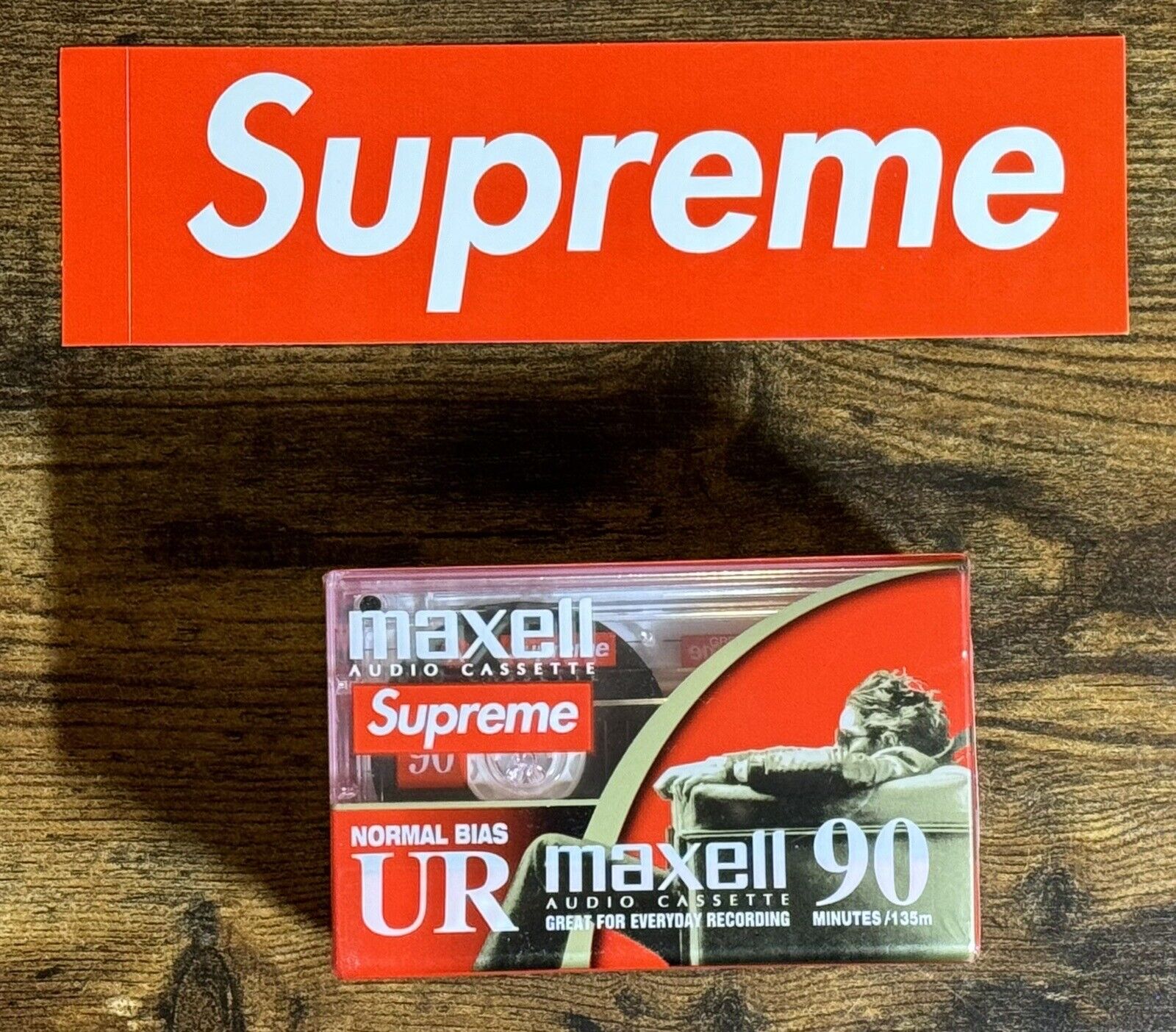 Supreme x Maxell Cassette Tapes (5 Pack) RARE + Free Box Logo Sticker