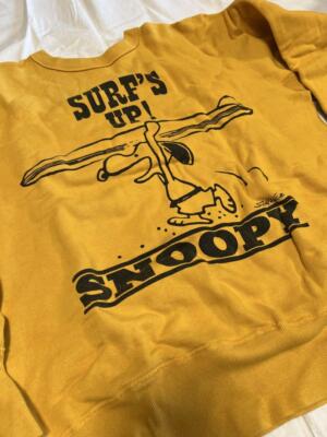 トップス snoopy vintage peanuts sweat warehouse Warehouse Peanuts Snoopy Sweatshirt Yellow Cotton Size M Used From